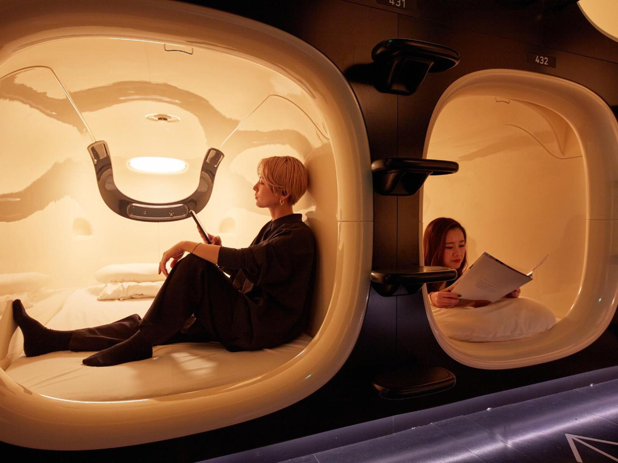 Kapslový hotel Rembrandt Shinjuku Shin-okubo Prefektura Tokio